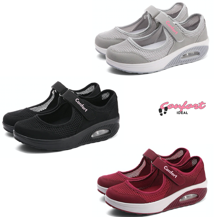 Confort-Ideal®Zapatos velcro cómodos y antideslizantes para mujer