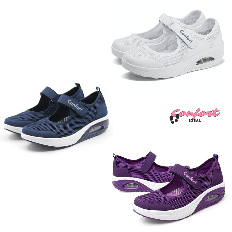 Confort-Ideal®Zapatos velcro cómodos y antideslizantes para mujer