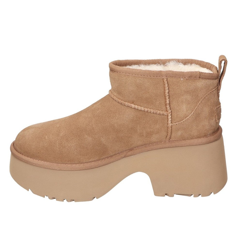 Botines Planos Ugg W Classic Ultra Mini New Mujer Cuero