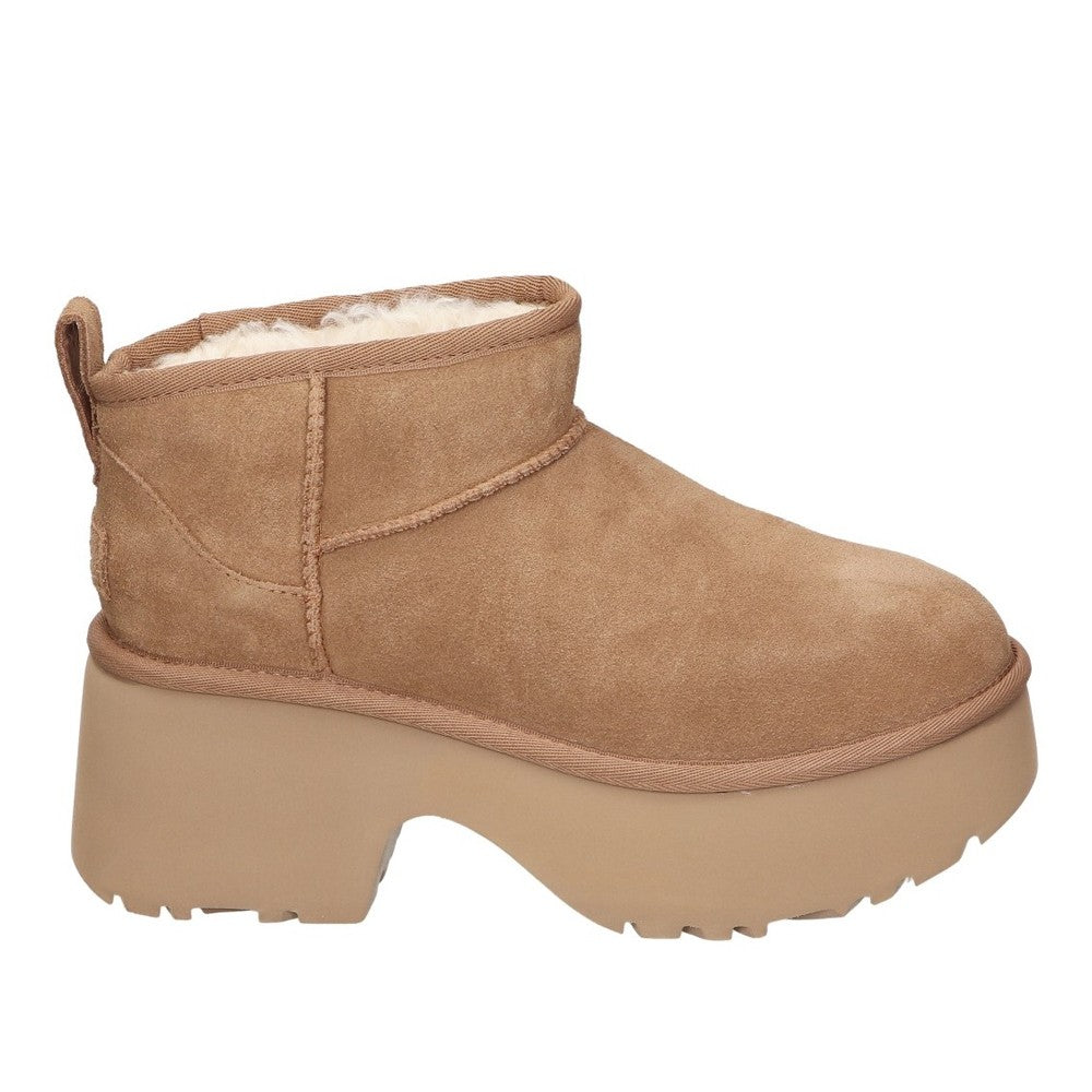 Botines Planos Ugg W Classic Ultra Mini New Mujer Cuero