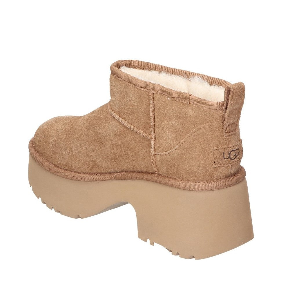 Botines Planos Ugg W Classic Ultra Mini New Mujer Cuero