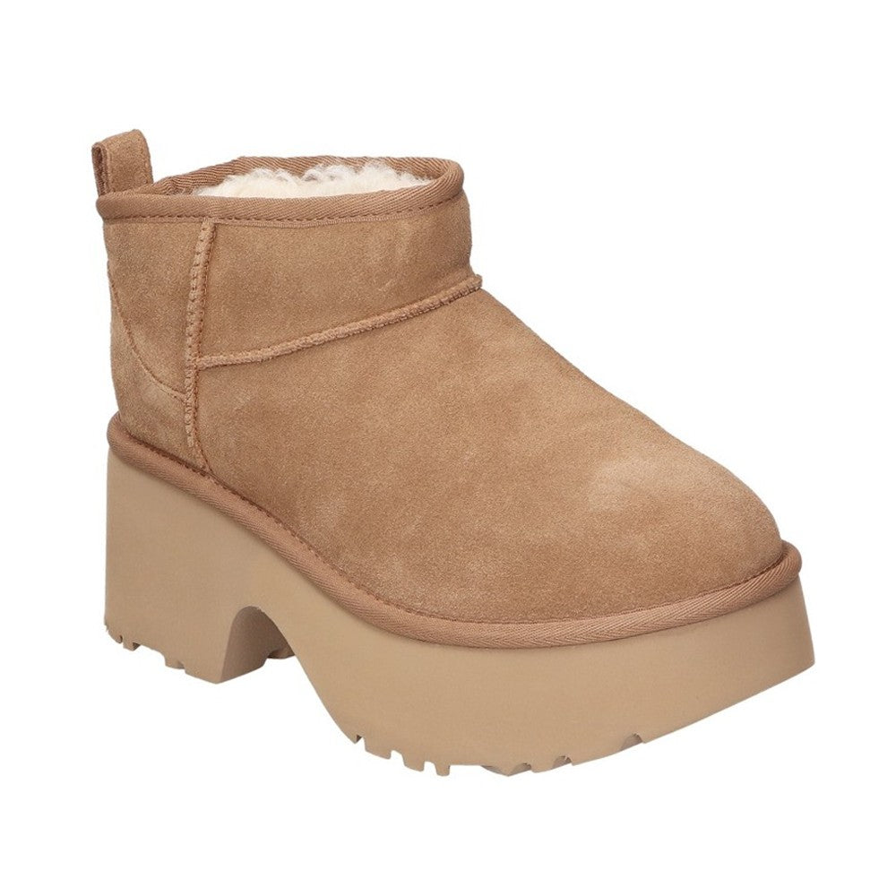 Botines Planos Ugg W Classic Ultra Mini New Mujer Cuero