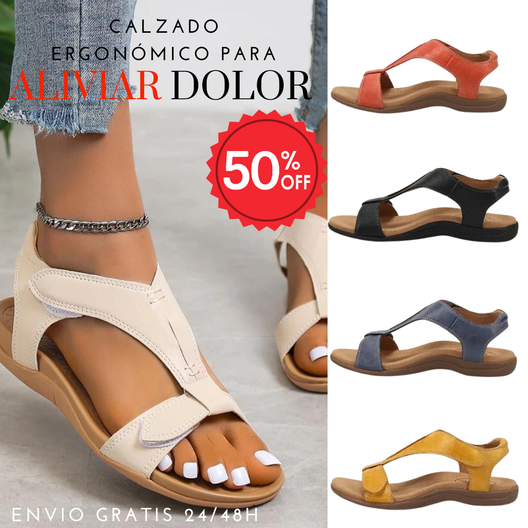 SANDALIAS ERGONÓMICAS DE PIEL ARIA®